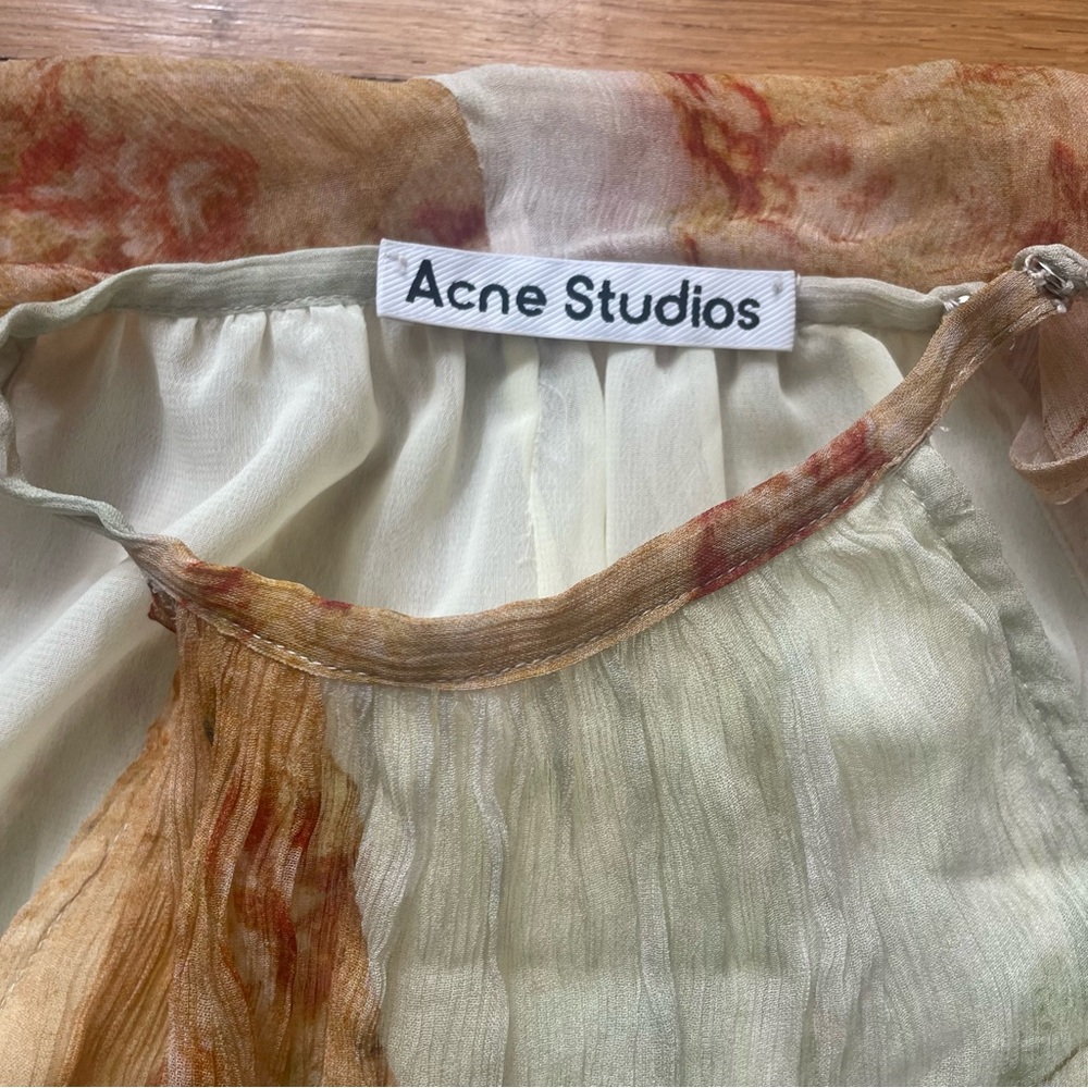 Acne Studios puff sleeve carpet dress - Picture 12 of 13